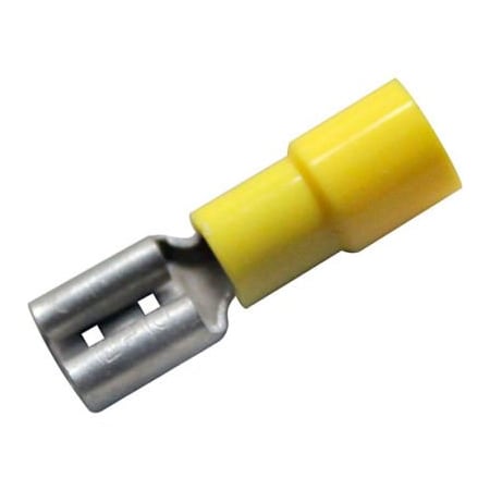 Allpoints Allpoints 85-1061 Yellow Female Quick Disconnect; 1/4"; Wire Gauge: 10 - 100/Box 851061
